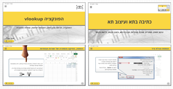 מתוך מסכי לומדת האקסל